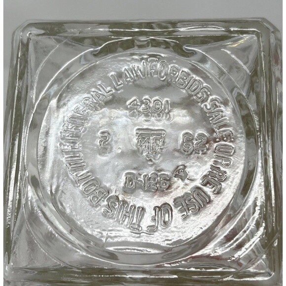 2x Vintage Thatcher Glass Diamond Pattern Liquor Decanter 1962, Bourbon & Vodka - Picture 8 of 16